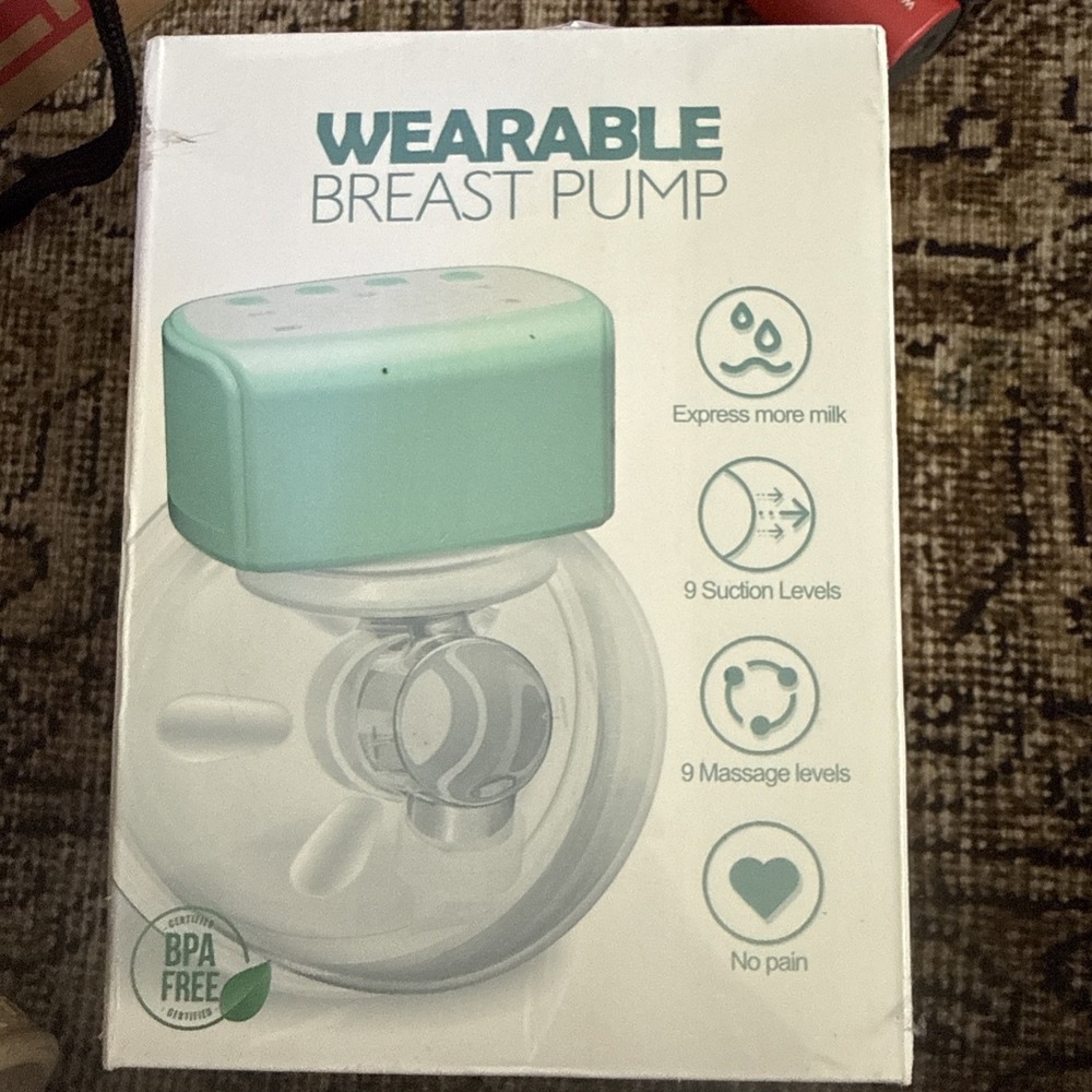 Wearable Electric Breast Pump Hands Free RH-228 USB-C Rechargeable 9 Levels